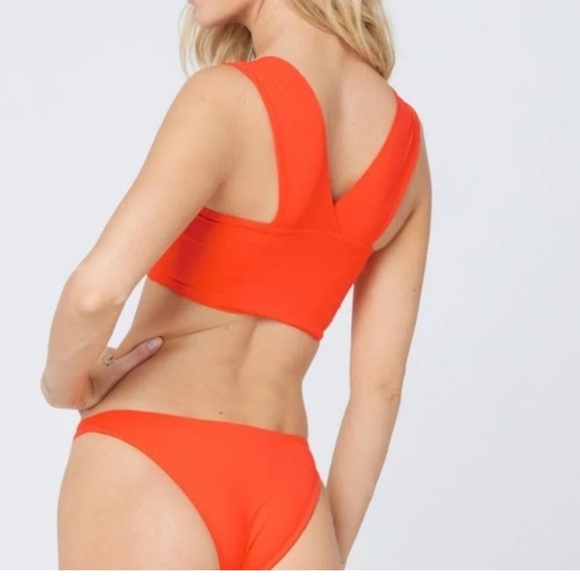 LSpace L Space Parker Bikini Set Orange Size Small - Picture 5 of 5
